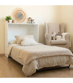 Cama Abatible 1 plaza Blanca