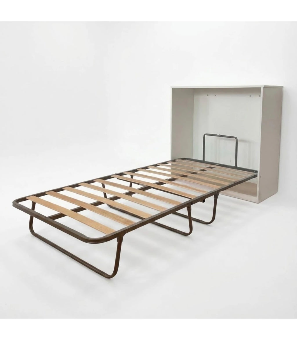 Cama Abatible 1 plaza Blanca