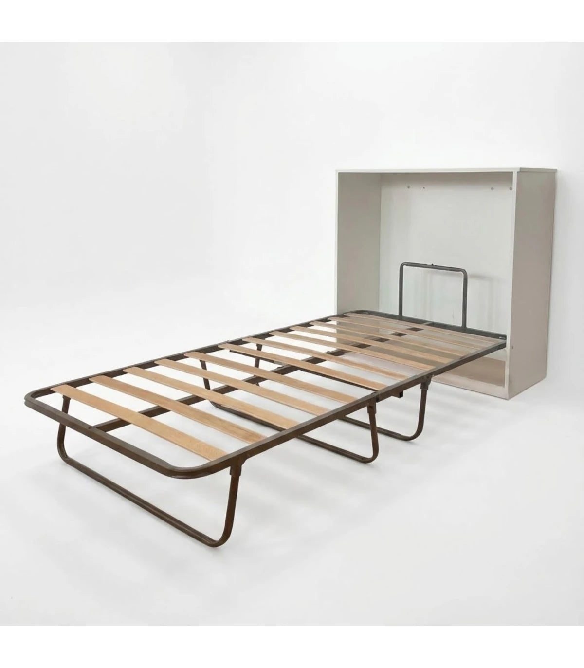 Cama Abatible 1 plaza Blanca